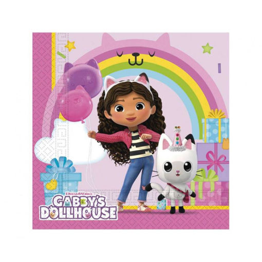 Picture of GABBYS DOLLHOUSE NAPKINS 33X33 CM - 20 PACK